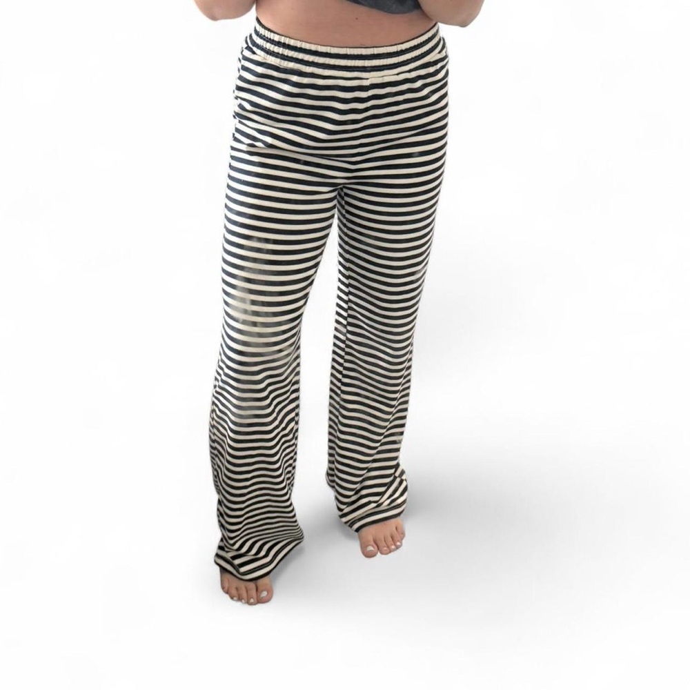Striped Wide Leg Women's Pants
